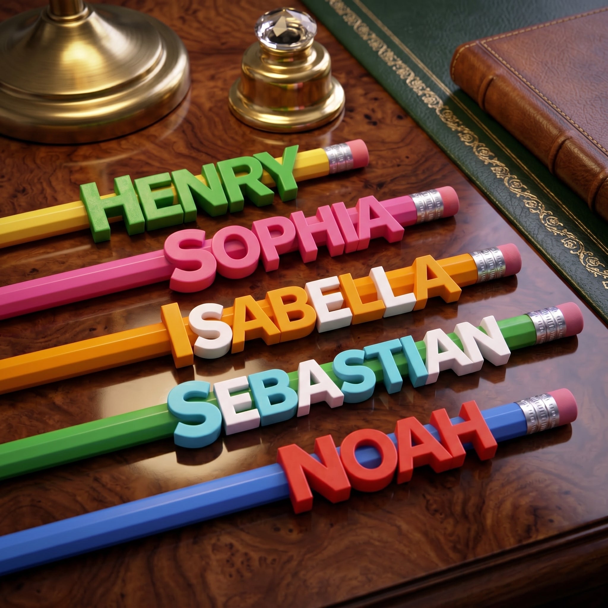Custom Name Pencil Topper