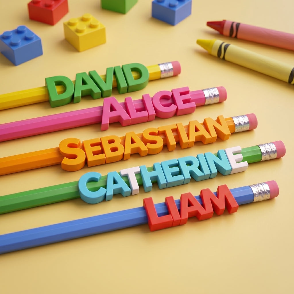 Custom Name Pencil Topper