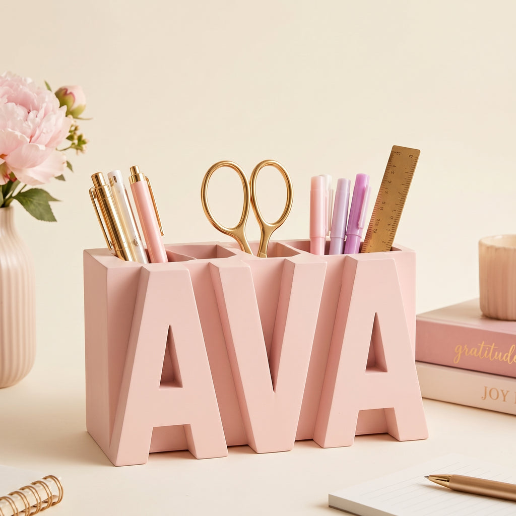Personalized Name Desk Organizer